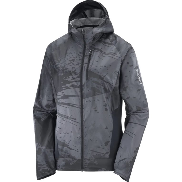 Black Salomon Bonatti Cross Wind Women's Shell Jackets | IE UI7941